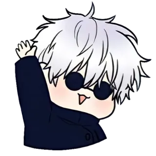 ✋ Satoru Gojo Jujutsu Kaisen Anime, Chibi, Cartoon, Gojo, Satoru Gojo, Jujutsu Kaisen telegram sticker