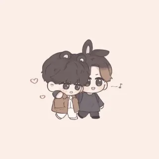 🥰 만화, 귀여운, 우정, 카와이, 애니메이션, 디지털 아트, 캐릭터 telegram sticker