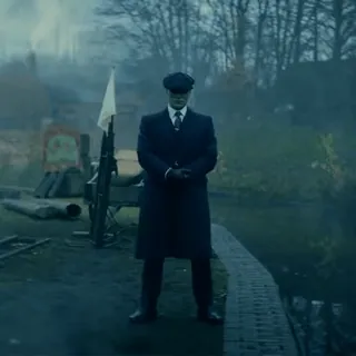 🥶 Tommy Shelby Peaky Blinders ピーキー・ブラインダーズ, トミー・シェルビー, ギャング, スーツ, ハンチング帽, 暴力 telegram sticker