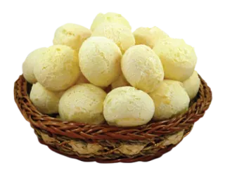 🍞 cibo, pane, pane al formaggio, pão de queijo, cesto, prodotti da forno telegram sticker