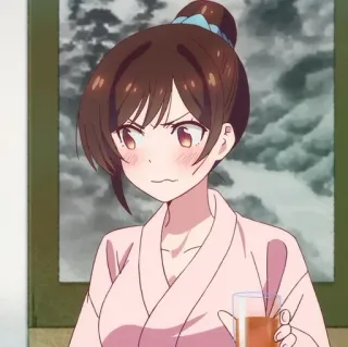 🍇 Chizuru Mizuhara Rent-A-Girlfriend Anime, Chizuru, Rent a Girlfriend, Mizuhara, Kawaii, Dễ thương telegram sticker