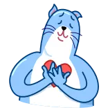 💔 cat, heart, love, animal, cute telegram sticker