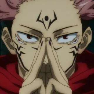 ✨ Ryomen Sukuna Jujutsu Kaisen anime, manga, cursed spirit, demon, jujutsu kaisen telegram sticker