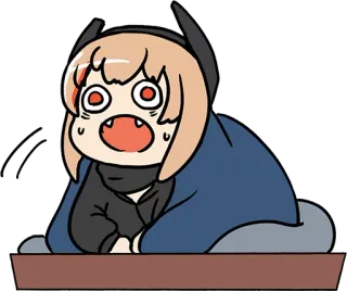 😱 Anime, Cartoni animati, Chibi, Carino, Divertente, Espressione telegram sticker