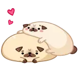 Мопс Моши - от @TgEmojis telegram emojis 🤗