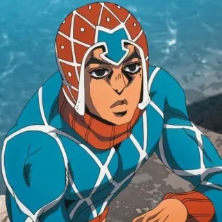 😒 Guido Mista JoJo's Bizarre Adventure Аниме, Манга, Jojo, JoJo's Bizarre Adventure, Гуидо Миста, Персонаж telegram sticker