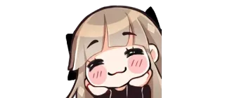 🥰 anime, girl, cute, kawaii, manga, sticker, happy telegram sticker