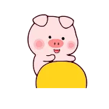 😍 猪, 可爱, 动物, 卡通, 快乐 telegram sticker