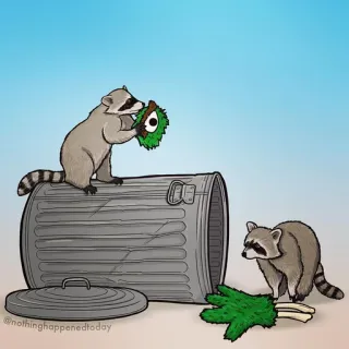 😁 Waschbär, Müll, Abfall, Oscar, Sesamstraße, Puppe whatsapp sticker