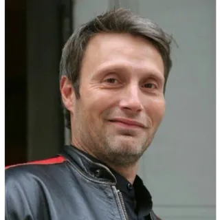 😊 Mads Mikkelsen 俳優, 男性, ポートレート, 有名人 telegram sticker