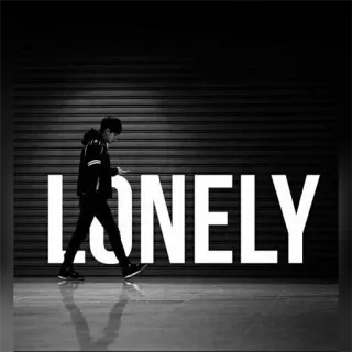 🚶 LONELY lonely, sad, person, melancholy, alone telegram sticker