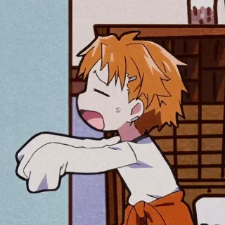 💛 Anime, Manga, Personnage, Cartoon, Drôle, Expression telegram sticker
