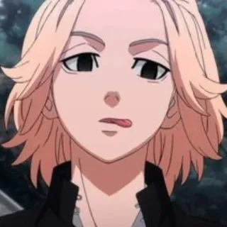 😜 Manjiro Sano Tokyo Revengers Anime, Manga, Personaje, Sano Manjiro, Manjiro Sano, Tokyo Revengers, Mikey telegram sticker