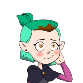 😳 Amity Blight The Owl House การ์ตูน, แอนิเมชัน, ตัวละคร, บ้านนกฮูก, อามิตี้ ไบลท์ telegram sticker