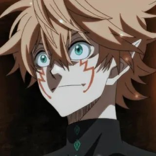 🙂 Luck Voltia Black Clover anime, manga, Luck Voltia, Black Clover, character telegram sticker