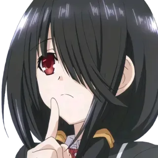 🤔 Anime, Fille, Personnage, Pensée, Mignon whatsapp sticker