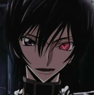 🎭 Lelouch Lamperouge Code Geass アニメ, キャラクター, ルルーシュ, コードギアス, ゼロ whatsapp sticker