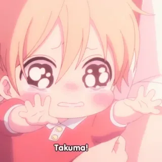 🧸 Takuma Takuma! аниме, плачет, ребенок, мультфильм telegram sticker