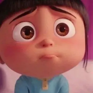 🥺 Agnes Despicable Me cartoon, movie, character, agnes, despicable me, cute telegram sticker