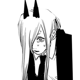 😢 Power Chainsaw Man anime, manga, power, chainsaw man, demon telegram sticker