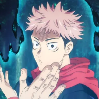 ☁️ Yuji Itadori Jujutsu Kaisen Anime, Manga, Jujutsu Kaisen, Yuji Itadori, Hechicero, Shonen, Fantasía telegram sticker