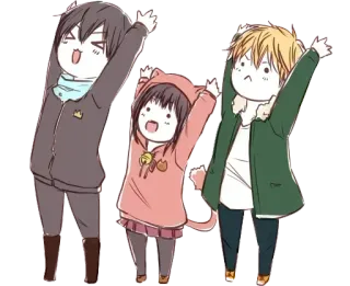 😆 Anime, Cartoni animati, Amici, Personaggi, Kawaii telegram sticker
