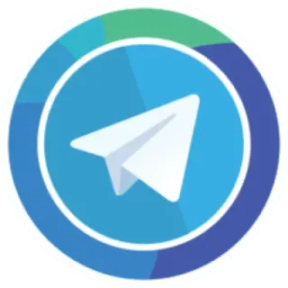 🖥 텔레그램, 종이비행기, 커뮤니케이션, 메시지, 소셜 미디어, 파란색, 앱, 로고 whatsapp sticker