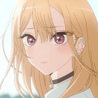 😟 Kitagawa Marin My Dress-Up Darling Anime, Ragazza, Carina, Kawaii, Kitagawa Marin, My Dress-Up Darling telegram sticker