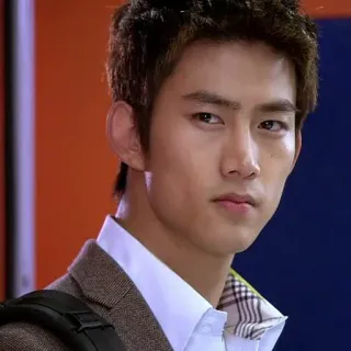 😐 man, korean, actor, portrait, casual wear, fashion, jacket, handsome telegram sticker