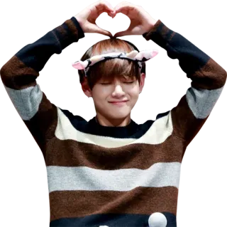 ❤️ cuore, cuore con le dita, k-pop, coreano, celebrità telegram sticker