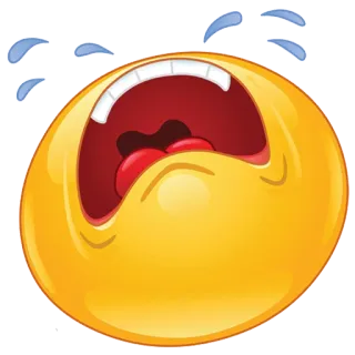 😰 Emoji, Pleurs, Triste, Fâché, Larmes, Émotionnel telegram sticker