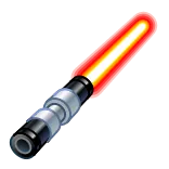 🗡 lightsaber, sword, weapon, sci-fi, energy blade, futuristic telegram sticker