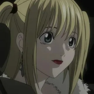 📓 Misa Amane Death Note аниме, миса, тетрадь смерти, блондинка, девушка telegram sticker