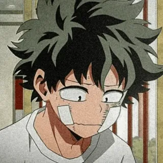 ⛓ Izuku Midoriya My Hero Academia Anime, My Hero Academia, Izuku Midoriya, Deku, Charakter, Verletzt telegram sticker