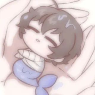🍫 Chibi, Manusia Ikan, Lucu, Fantasi telegram sticker