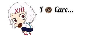 🍩 I Care... Аниме, Пончик, Милый, Манга, Чиби telegram sticker