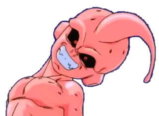 😈 Majin Buu Dragon Ball Z majin buu, anime, villain, dragon ball z, evil telegram sticker