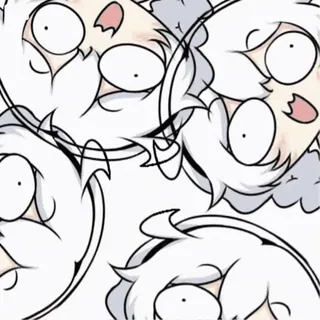 😵‍💫 anime, cartoon, meme, funny, character, expression telegram sticker