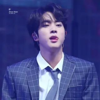 🐹 Jin kpop, idol, musik, sänger, asiatisch, mann, porträt telegram sticker