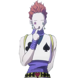 😯 Hisoka Hunter x Hunter anime, manga, Hisoka, Hunter x Hunter telegram sticker