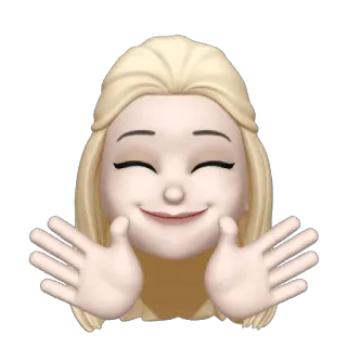 🚹 絵文字, ハグ, 幸せ, 女性, ブロンドヘア, デジタルアート whatsapp sticker