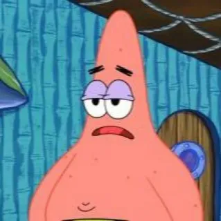 🍨 Patrick Star Spongebob Squarepants cartone animato, Patrick, Spongebob, stella marina, annoiato telegram sticker