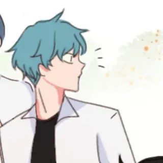💌 kreskówka, anime, chłopiec, ilustracja, postać, portret telegram sticker