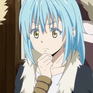 💎 Rimuru Tempest That Time I Got Reincarnated as a Slime Anime, Rimuru Tempest, Tensei Slime, Isekai, Fantasy, Personaggio telegram sticker