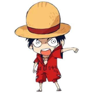 ☹️ Luffy One Piece anime, one piece, monkey d luffy, luffy, pirate, straw hat telegram sticker
