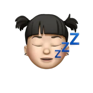 😴 zzz сонный, спящий, эмодзи, лицо, zzz, уставший telegram sticker