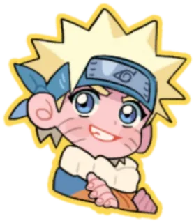 🙂 Naruto Аниме, Мультфильм, Персонаж, Стикер, Наруто telegram sticker