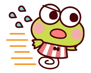 🏃 Keroppi rana, dibujos animados, Keroppi, lindo, Sanrio whatsapp sticker