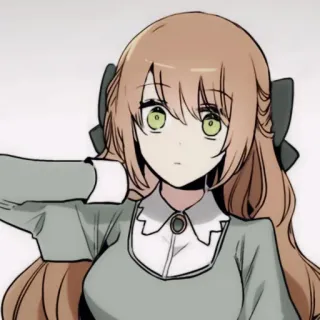✖️ anime, girl, cute, cartoon, illustration telegram sticker