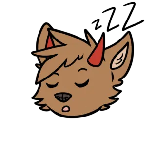 😴 Furry, Animale, Demone, Creatura, Mostro, Cartone animato, Diavolo telegram sticker